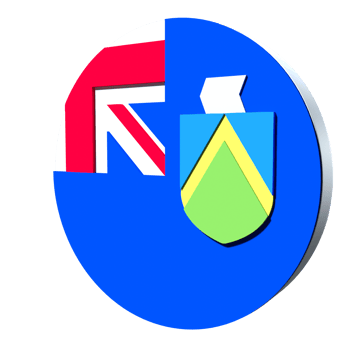 Pitcairn Islands flag 3d icon PNG transparent