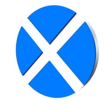Scotland flag 3d icon PNG transparent