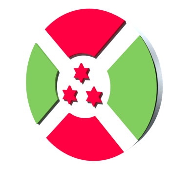Burundi flag 3d icon PNG transparent