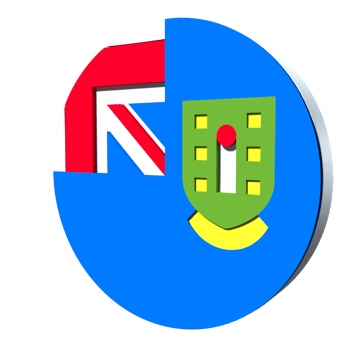 British Virgin Islands flag 3d icon PNG transparent