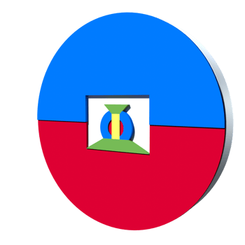 Haiti flag 3d icon PNG transparent