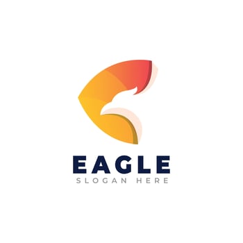 Colorful Eagle Logo Template vector