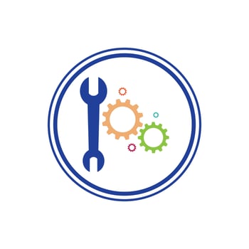 Gearwrench vector icon background template
