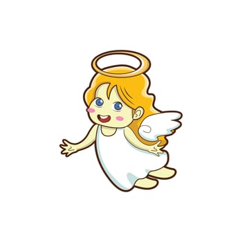 angel cute vector illustration design