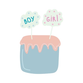 gender reveal party vector