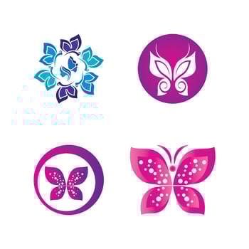 Beauty Butterfly icon design vector