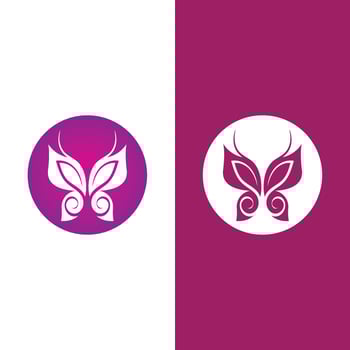 Beauty Butterfly icon design vector