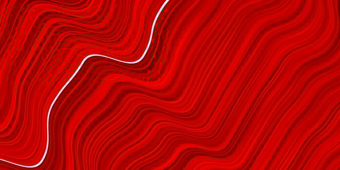 Light Red vector pattern with curves.