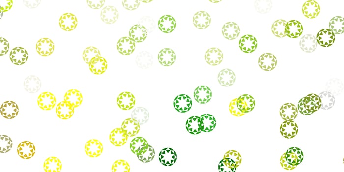 Light green, yellow vector texture with disks.
