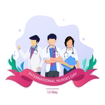 Vector Illustration of International Nurse Day Concept.