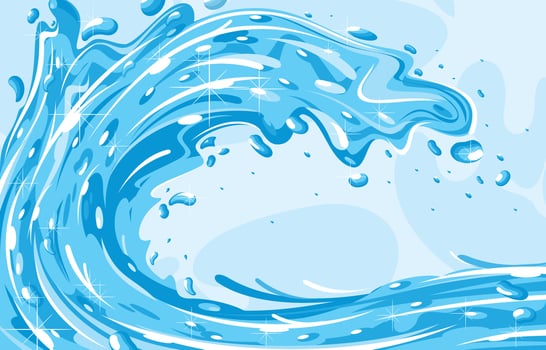 Water Splash Background vector