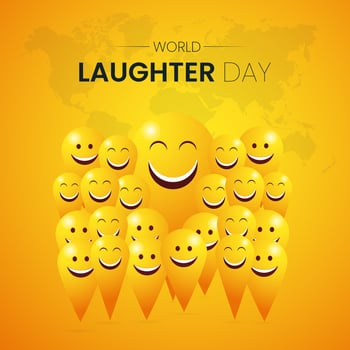 World laughter day social media post vector