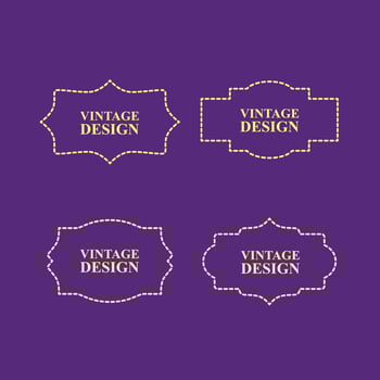 vintage design label for premium product vector