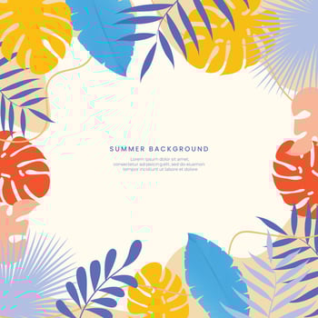 Summer Season Sales Background vector