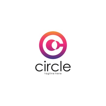 Abstract eye logo. Corporate identity design element. Retina circle scanner, personality eye identification, iris id lock logotype idea. Security, protect concept. Eye Vector icon.