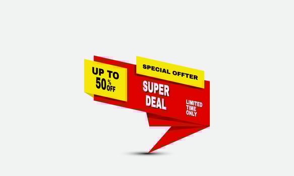 brochure modern sale colorful special offter design banner illustration vector