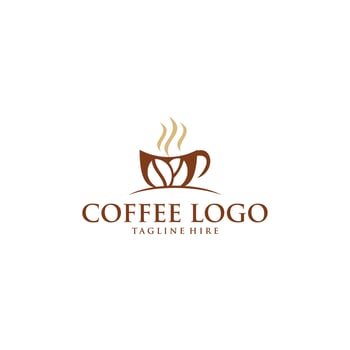 Cofee cafe logo design vector