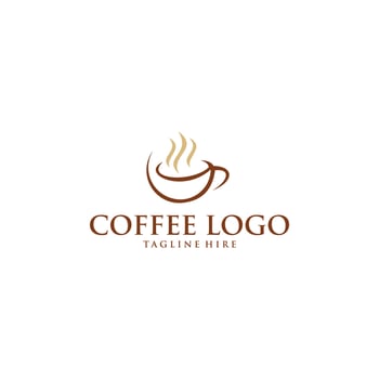 Cofee cafe logo design vector