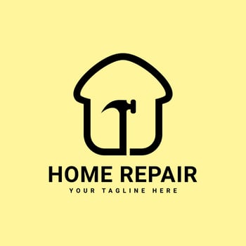 Home Repair Logo Design Template vector