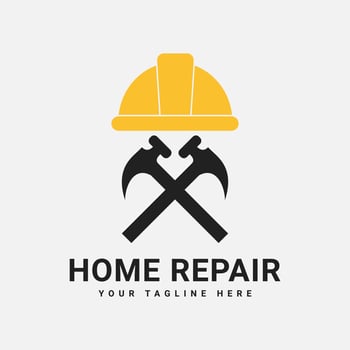 Logo Design Template for Builder vector