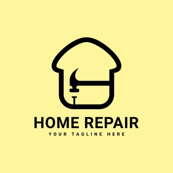 Home Repair Logo Design Template vector
