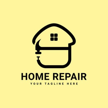 Home Repair Logo Design Template vector
