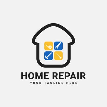 Home Repair Logo Design Concepts vector