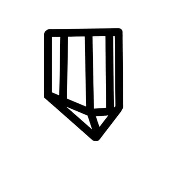 Diamond Charm Stone Hand drawn organic line Doodle vector