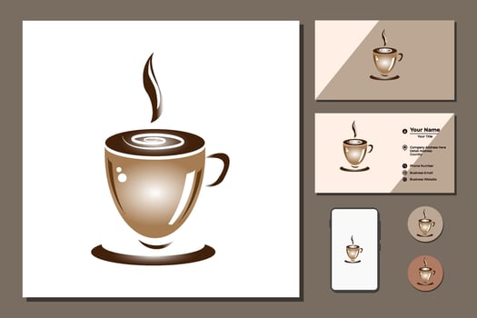 Coffee label. Different logo, badge, emblem collection on white background. Vector black and white illustrations