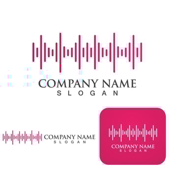 Sound waves vector illustration
