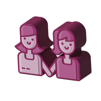Couple design illustration png 3d style