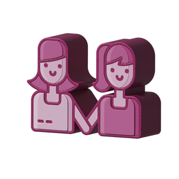 Couple design illustration png 3d style
