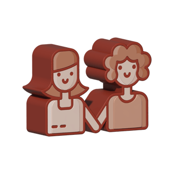 Couple design illustration png 3d style