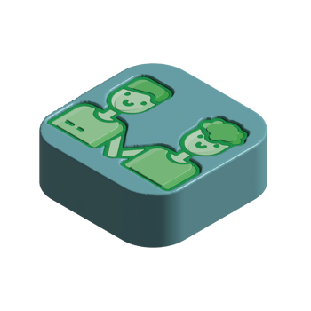 Couple design illustration png 3d style