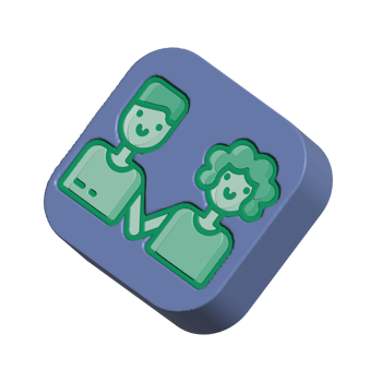 Couple design illustration png 3d style