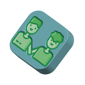 Couple design illustration png 3d style