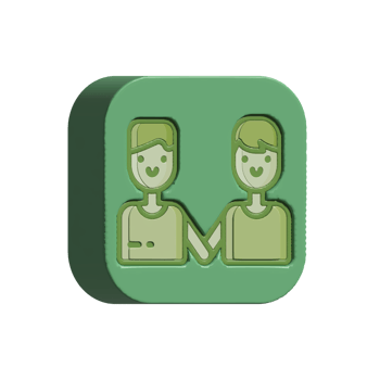 Couple design illustration png 3d style