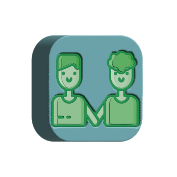 Couple design illustration png 3d style