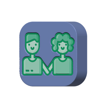 Couple design illustration png 3d style