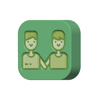 Couple design illustration png 3d style