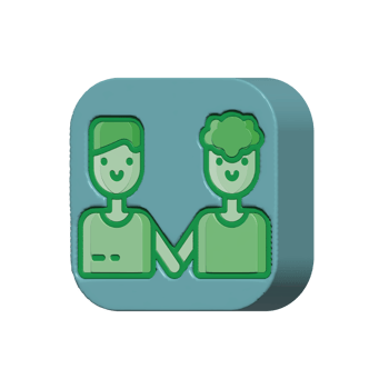 Couple design illustration png 3d style