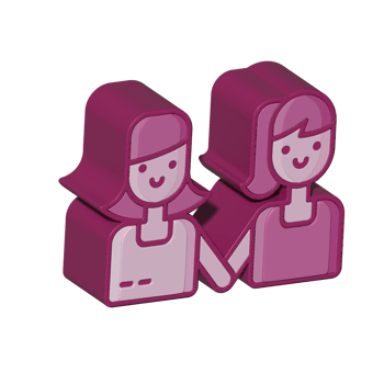 Couple design illustration png 3d style