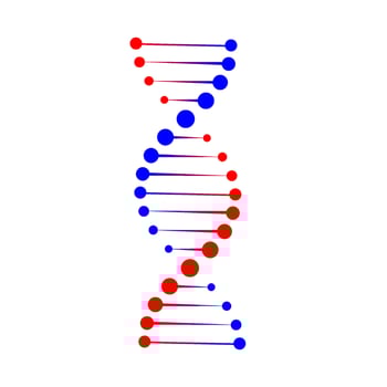DNA structure icon. vector