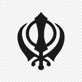 symbol of sikhism isolated vector
