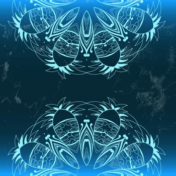 Seamless background with mandala vector