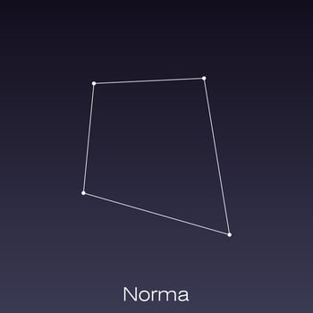 constellation as it can be seen by the naked eye. vector