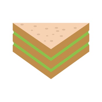 Sandwich Flat Color Icon vector