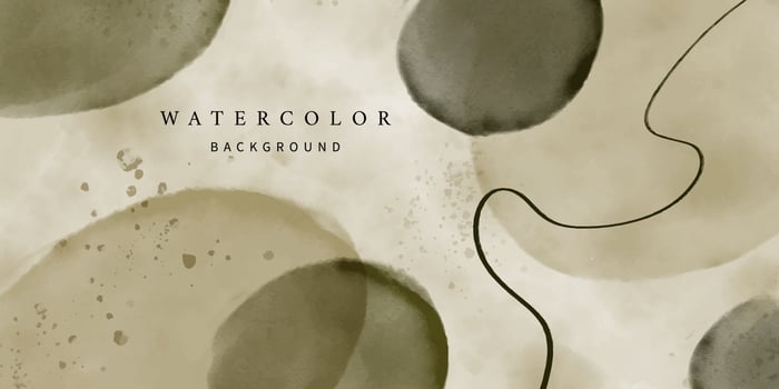 Hand painted watercolor abstract art background vector