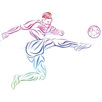 abstract of illustration football vector