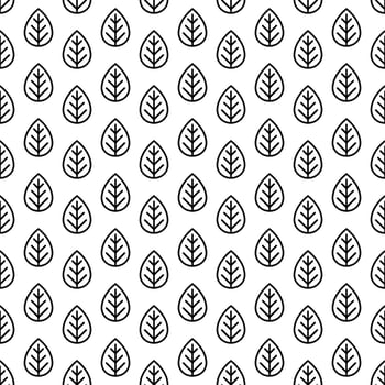 Leaves pattern line style for decoration vector